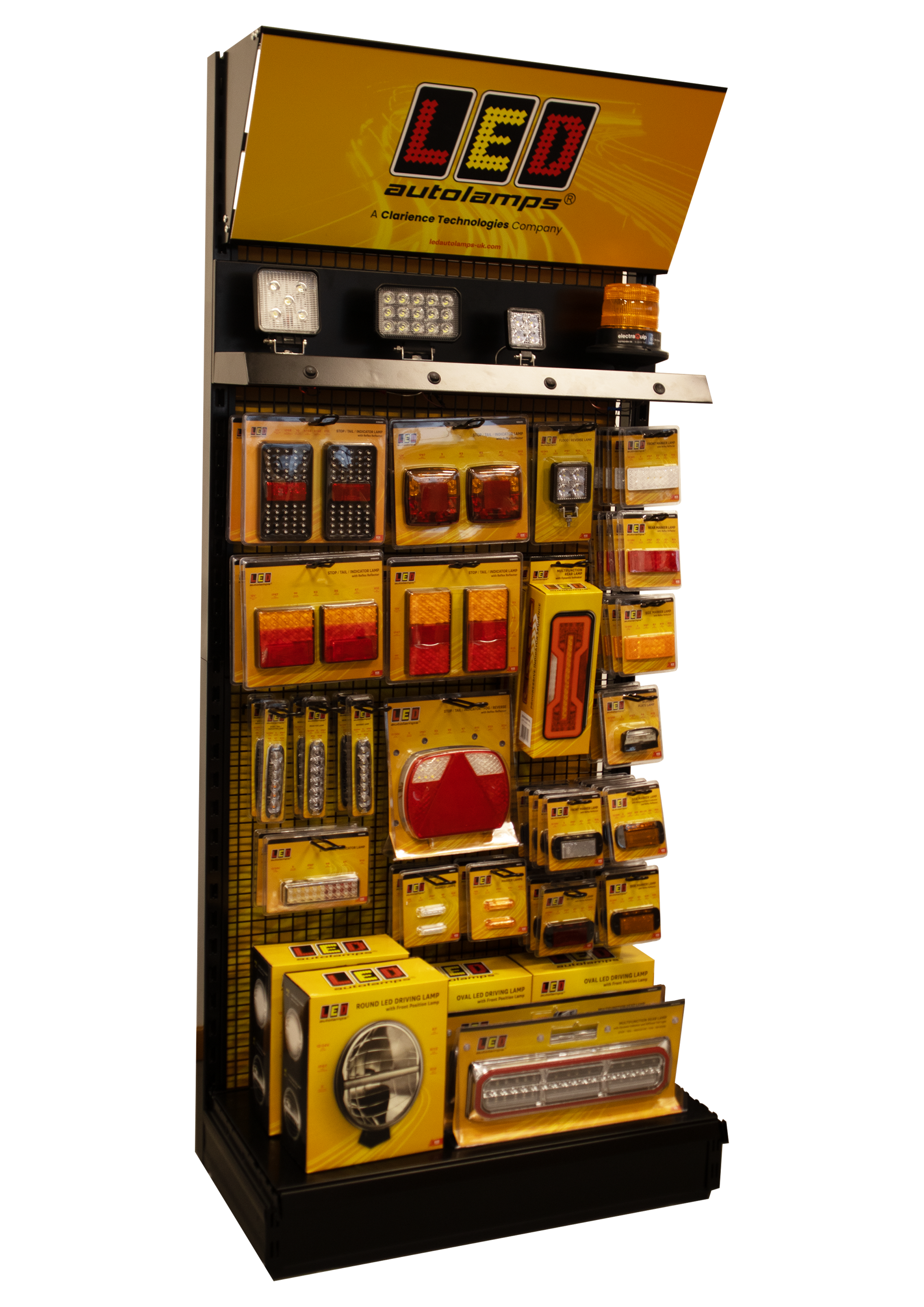LED Autolamps Dealer Merchandising Stands